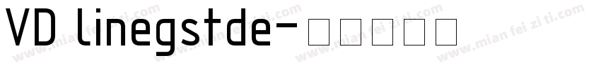 VD linegstde字体转换